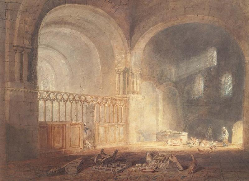 J.M.W. Turner Transept of Ewenny Priory Spain oil painting art